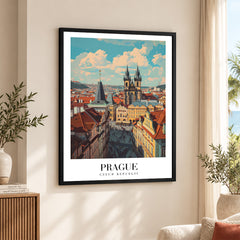 Prague City Czech Republic | Abstract Travel Artwork #00652