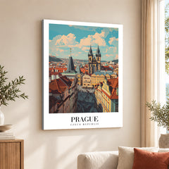 Prague City Czech Republic | Abstract Travel Artwork #00652