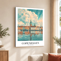 Copenhagen City Denmark | Abstract Travel Artwork #00653