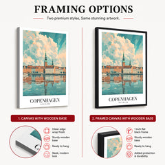 Copenhagen City Denmark | Abstract Travel Artwork #00653