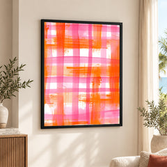 Abstract Pink & Orange Artwork | Abstract Fashion Artwork #00661