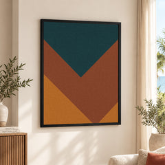 Blue Brown & Orange Abstract Pattern Artwork | Abstract Fashion Artwork #00714