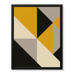 Gray Black & Gold Abstract Pattern Shapes Artwork | Abstract Fashion Artwork #00717