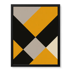 Gray Black & Gold Abstract Shapes Artwork | Abstract Fashion Artwork #00719
