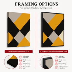 Gray Black & Gold Abstract Shapes Artwork | Abstract Fashion Artwork #00719