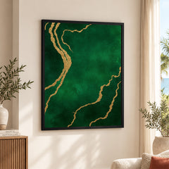 Mystic Marble Series Artwork - Emerald | Abstract Signature Artwork #00723