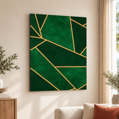 Mystic Marble Series Pattern - Emerald | Abstract Signature Artwork #00724
