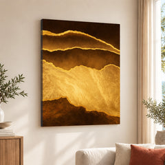 Mystic Marble Series - Brown & Gold | Abstract Signature Artwork #00725