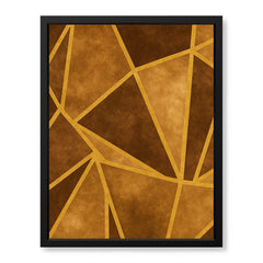 Mystic Marble Series Pattern - Brown & Gold | Abstract Signature Artwork #00727