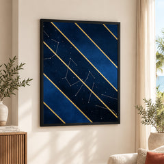 Mystic Marble Series - Blue & Gold | Abstract Signature Artwork #00732