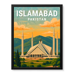 Islamabad Pakistan Illustration City Poster | Travel Artwork #00735