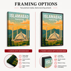 Islamabad Pakistan Illustration City Poster | Travel Artwork #00735
