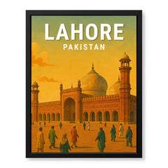 Lahore Pakistan Illustration City Poster | Travel Artwork #00736