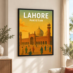 Lahore Pakistan Illustration City Poster | Travel Artwork #00736