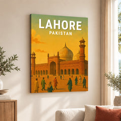 Lahore Pakistan Illustration City Poster | Travel Artwork #00736