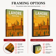 Lahore Pakistan Illustration City Poster | Travel Artwork #00736
