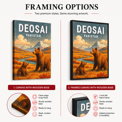 Deosai Plains Northern Pakistan Illustration Poster | Travel Artwork #00758