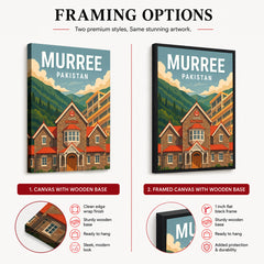 Murree Northern Pakistan Illustration Poster | Travel Artwork #00759