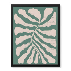 Pastel Pink Abstract Design Over Greenish Background | Abstract Office Artwork #0077