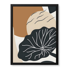 Black & White Flower Portrait Over Colorful Background | Abstract Floral Artwork #0086