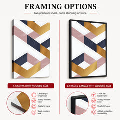 Colorful Geometric Shapes Abstract Design | Abstract Office Artwork #0099
