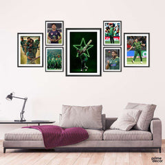 Aesthetic Pakistan Cricket Team (7 Panel) Cricket Wall Art - Prime Décor