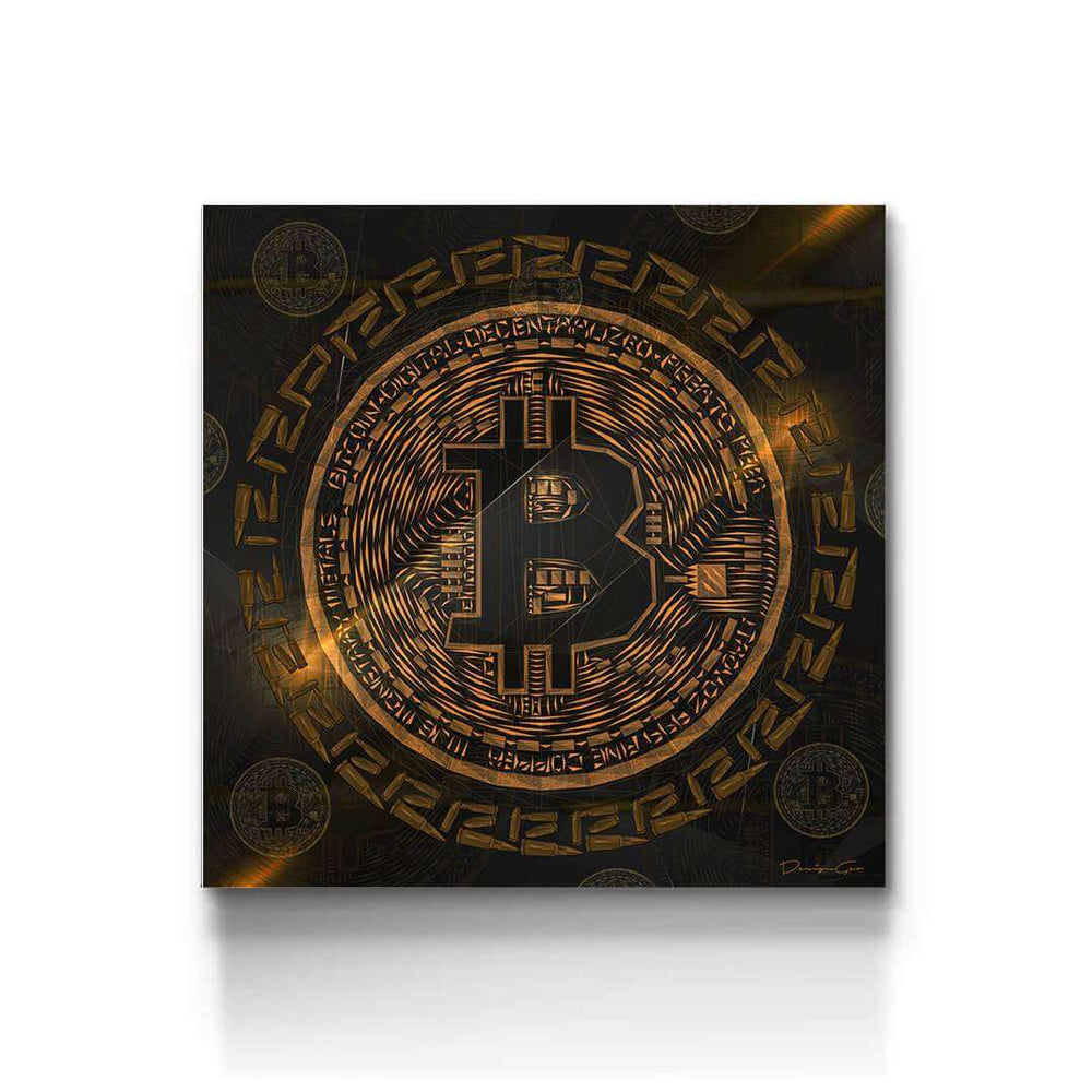 Bitcoin Square Art - Prime Décor