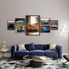 Colorful Luxury Cars Collection (7 Panel) Cars Wall Art