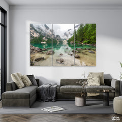 Mountain Lake Wonderful Nature (3 Panel) Nature Wall Art - Prime Décor