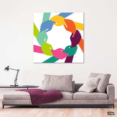 Improving Relationship (Square Panel) Wall Art - Prime Décor