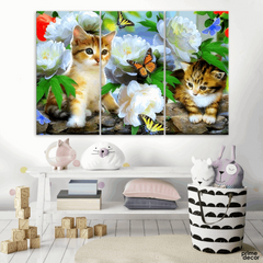 Among the Peonies (3 Panel) Nature Wall Art - Prime Décor