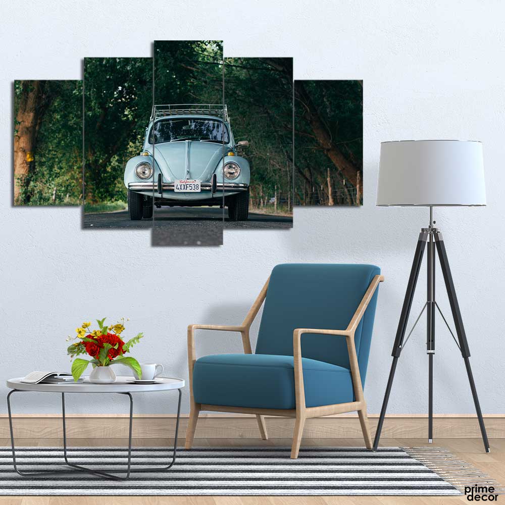 Auto Mobile Classic Car (5 Panel) | Car Art Work - Prime Décor