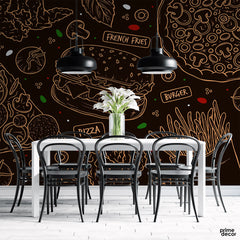 Fast Food Restaurant | Food Wallpaper Mural - Prime Décor
