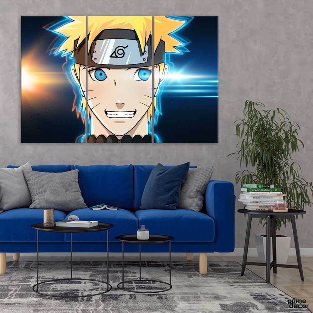 Naruto Anime (3 Panel) Movie Wall Art - Prime Décor