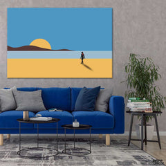 Dessert Land Illustration (Single Panel) Nature Wall Art - Prime Décor
