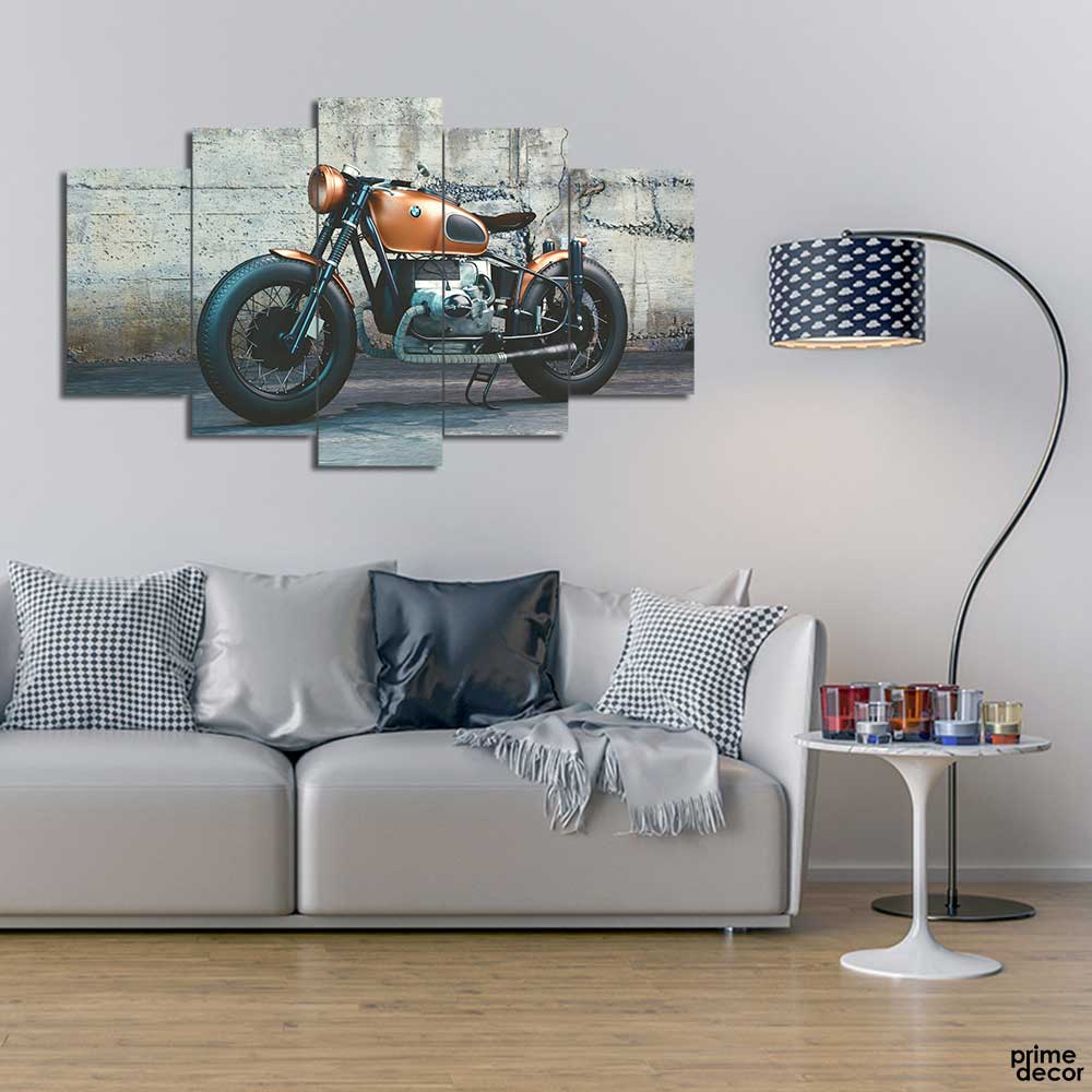 Moto BMW Bike (5 Panel) | Bike Wall Art - Prime Décor