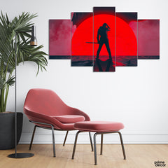 Ronin At Avengers Sunset (5 Panel) Movie Wall Art - Prime Décor