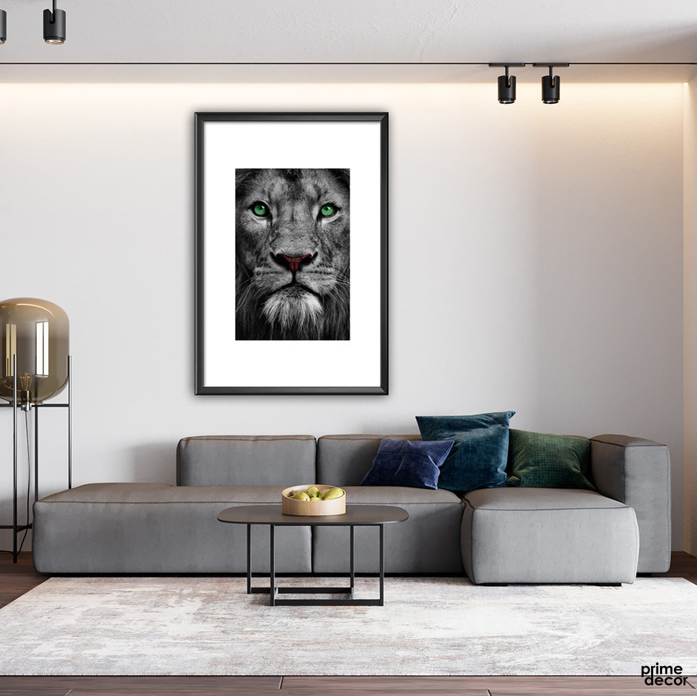 The King Black Art | Animal Poster Wall Art - Prime Décor