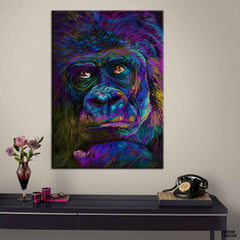 Gorille Poster (Single Panel) Animal Wall Art - Prime Décor
