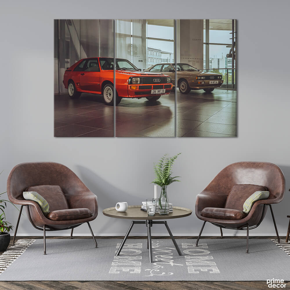 Vintage Audi (3 Panel) Cars Wall Art - Prime Décor