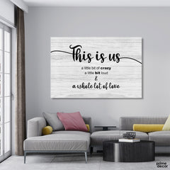 This is Us (Single Panel) Family Wall Art - Prime Décor