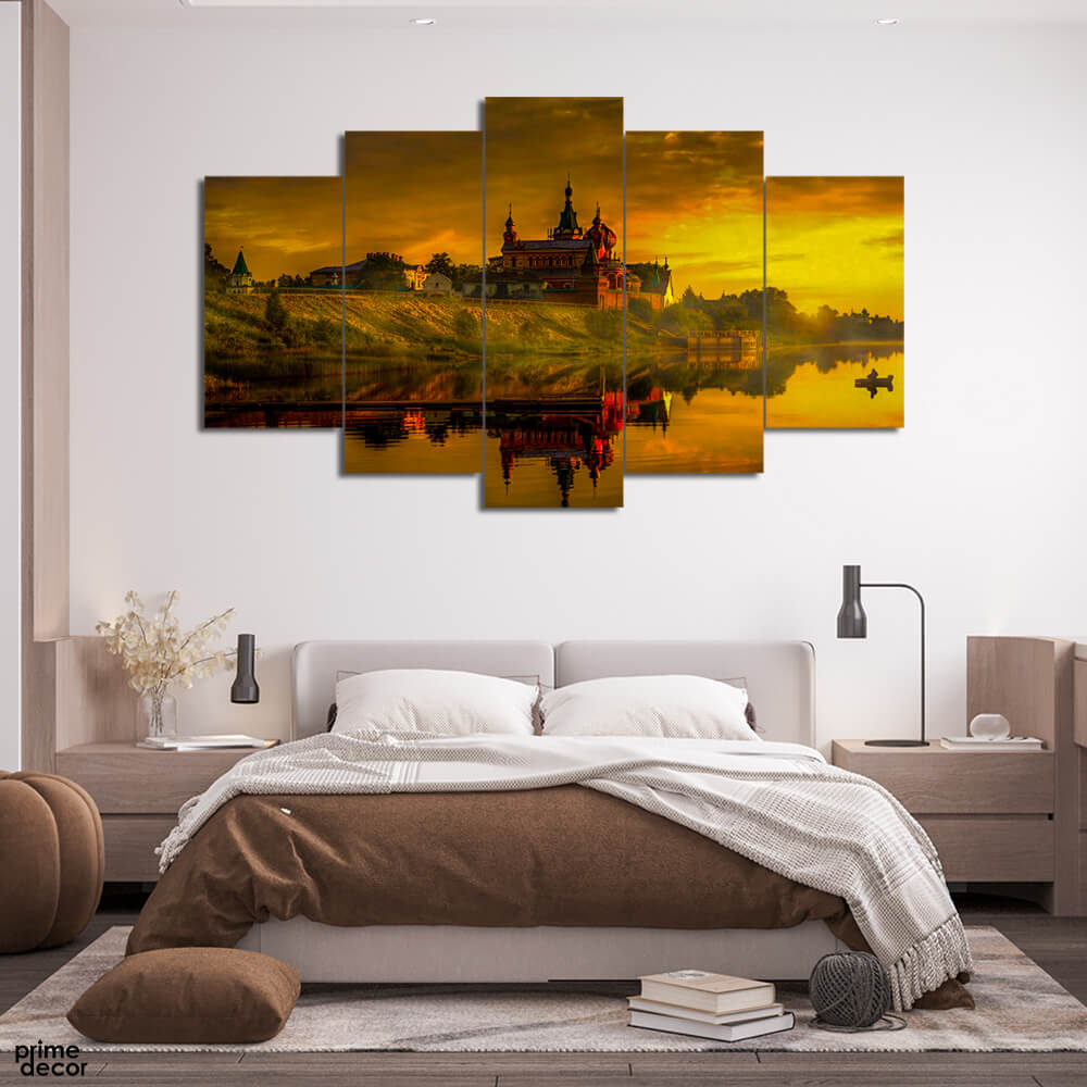 Awesome Russian Landscape (5 Panel) | Nature Wall Art - Prime Décor