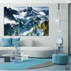 Fantasy Mountain Concept (3 Panel) Nature Wall Art - Prime Décor