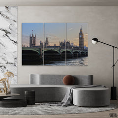 Tourist Place England (3 Panel) | Travel Wall Art - Prime Décor