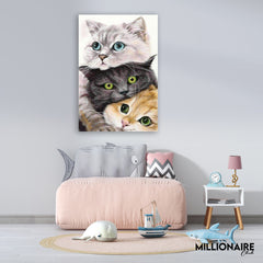 Three Cute Cats - Prime Décor