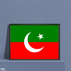 Pakistan Tehreek Insaf Flag | PTI Wall Art On Sale - Prime Décor