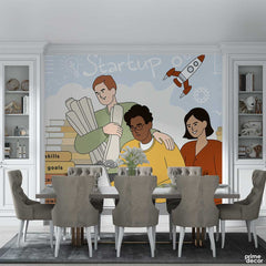 Launch Business Startup | Illustration Wallpaper Mural