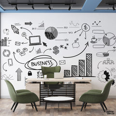 Startup Business Illustration | Wallpaper Mural