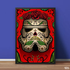 Stormtrooper Floral Design | Movie Poster Wall Art - Prime Décor