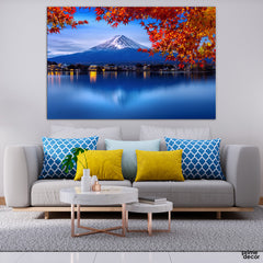Fuji Mountain Lake (Single Panel) Nature Wall Art - Prime Décor